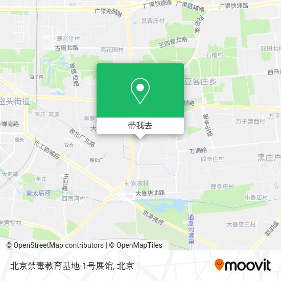 北京禁毒教育基地-1号展馆地图