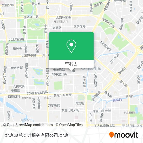 北京惠兑会计服务有限公司地图