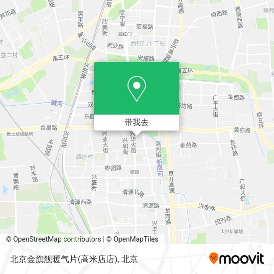 北京金旗舰暖气片(高米店店)地图