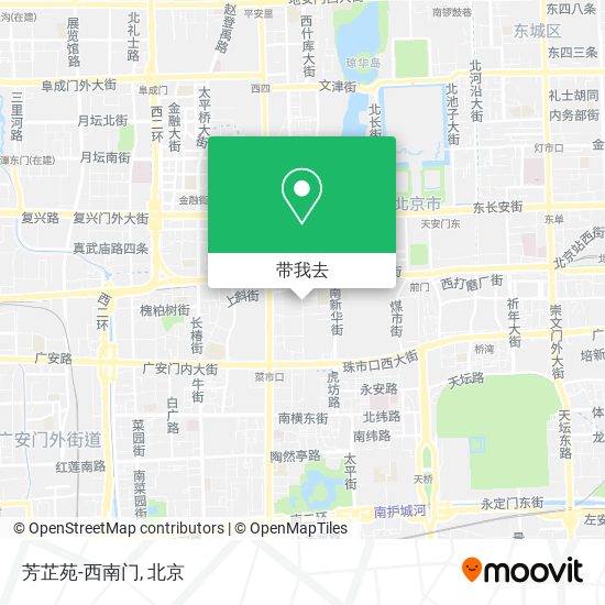 芳芷苑-西南门地图