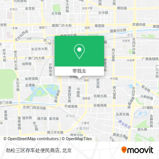 劲松三区存车处便民商店地图