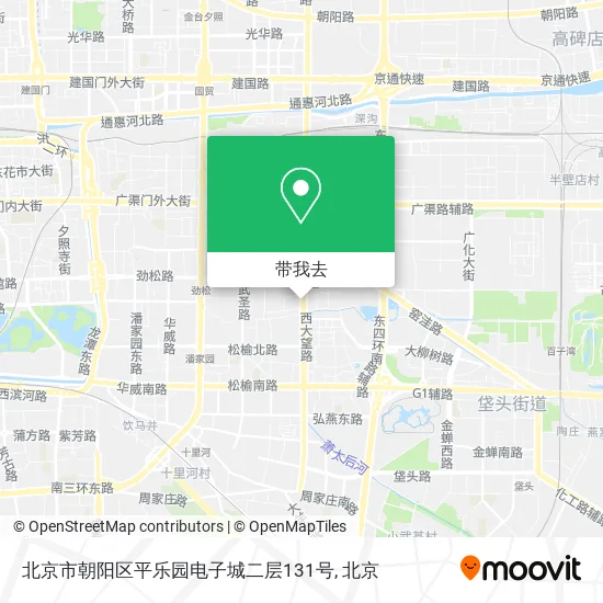 北京市朝阳区平乐园电子城二层131号地图