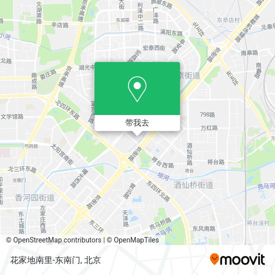 花家地南里-东南门地图