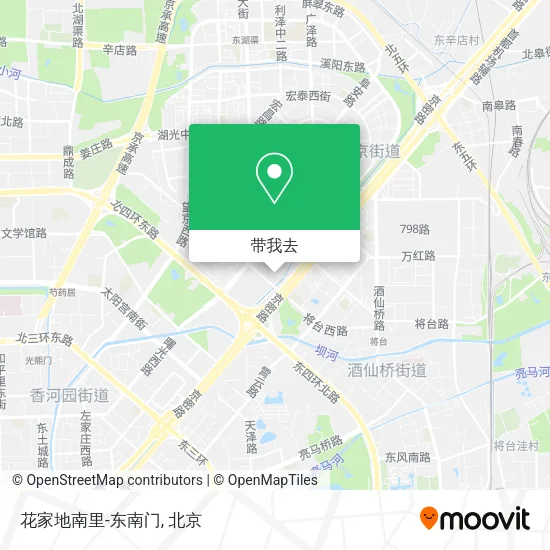 花家地南里-东南门地图