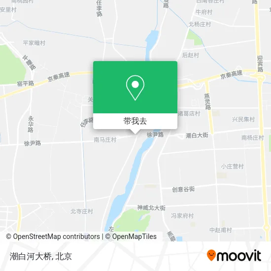 潮白河大桥地图