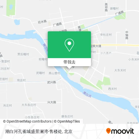 潮白河孔雀城盛景澜湾-售楼处地图