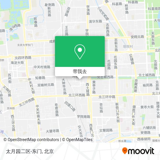 太月园二区-东门地图