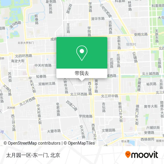 太月园一区-东一门地图