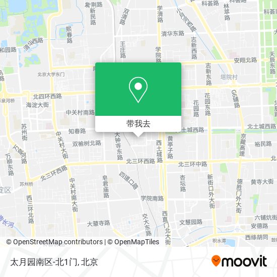 太月园南区-北1门地图
