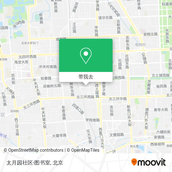 太月园社区-图书室地图