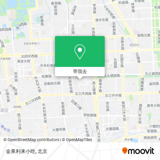 金果利来小吃地图