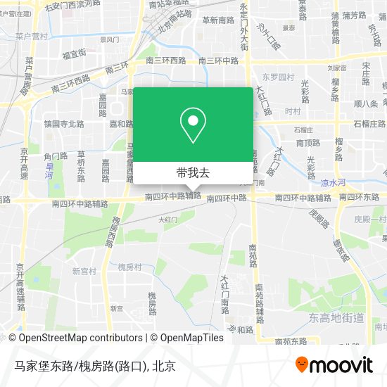 马家堡东路/槐房路(路口)地图