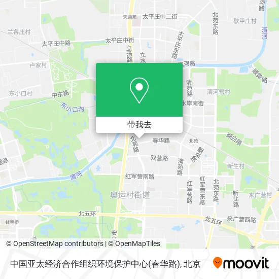 中国亚太经济合作组织环境保护中心(春华路)地图