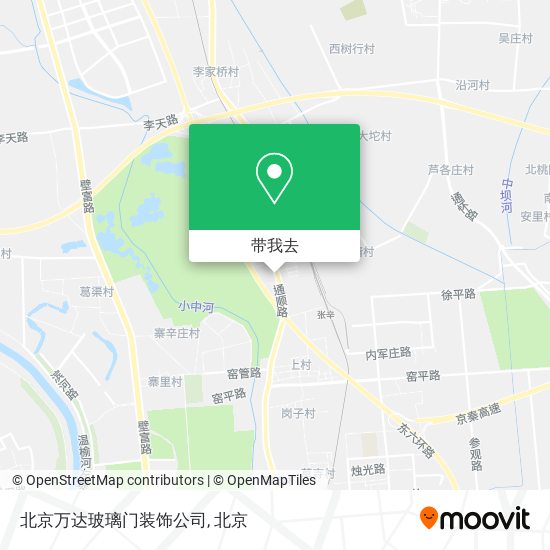 北京万达玻璃门装饰公司地图