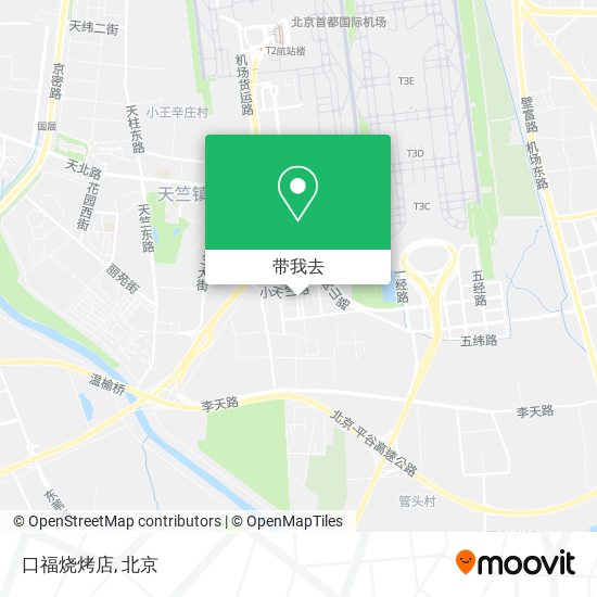 口福烧烤店地图