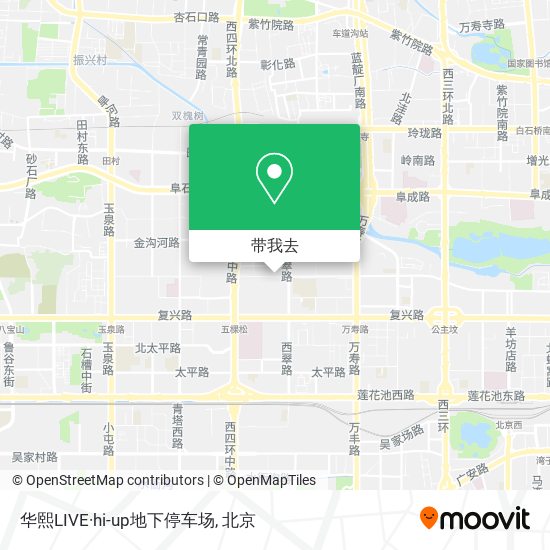 华熙LIVE·hi-up地下停车场地图