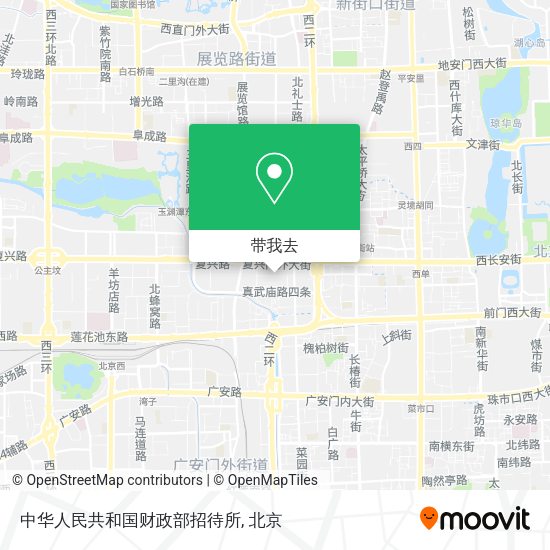 中华人民共和国财政部招待所地图
