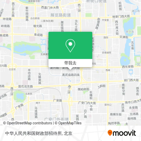 中华人民共和国财政部招待所地图