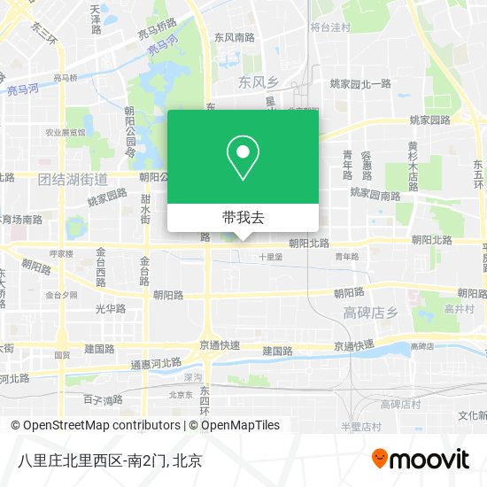 八里庄北里西区-南2门地图