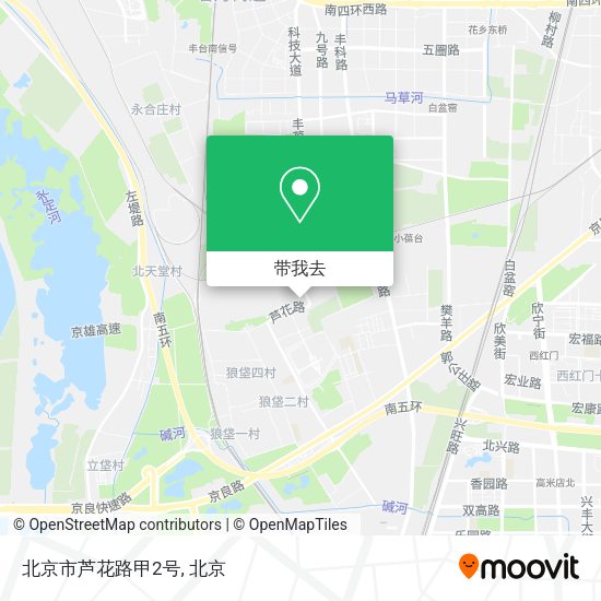 北京市芦花路甲2号地图