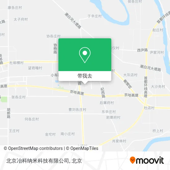 北京冶科纳米科技有限公司地图