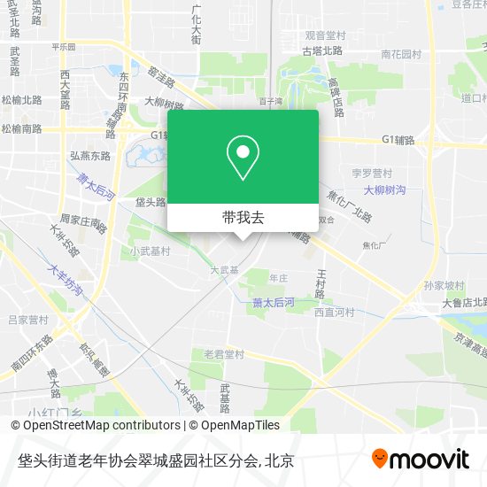 垡头街道老年协会翠城盛园社区分会地图