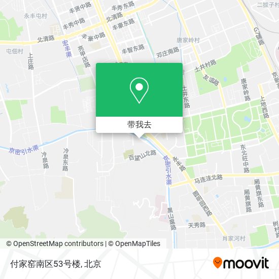 付家窑南区53号楼地图