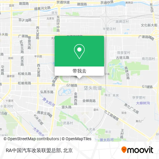 RA中国汽车改装联盟总部地图
