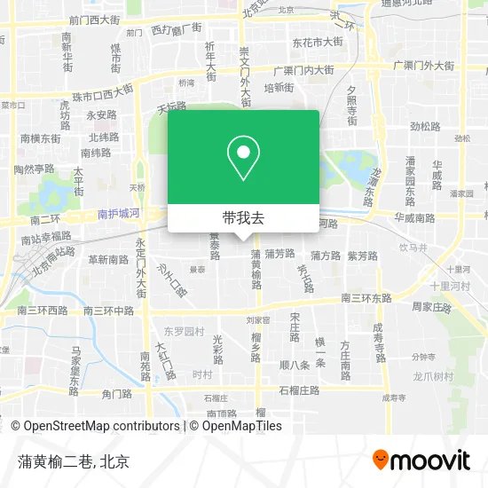 蒲黄榆二巷地图