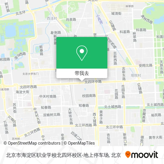 北京市海淀区职业学校北四环校区-地上停车场地图