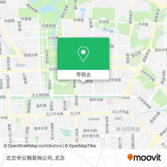 北京华云顺装饰公司地图