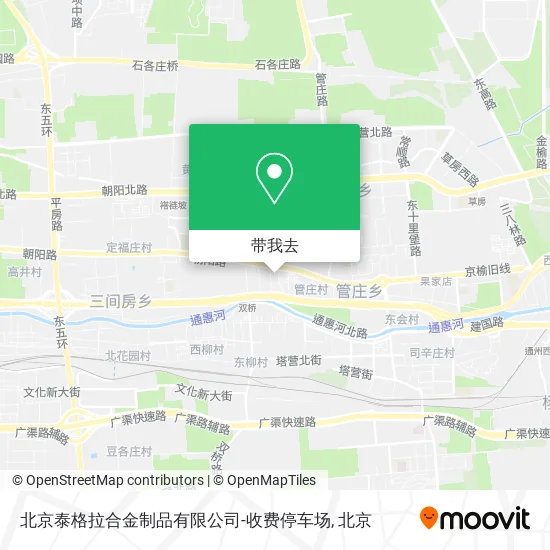 北京泰格拉合金制品有限公司-收费停车场地图