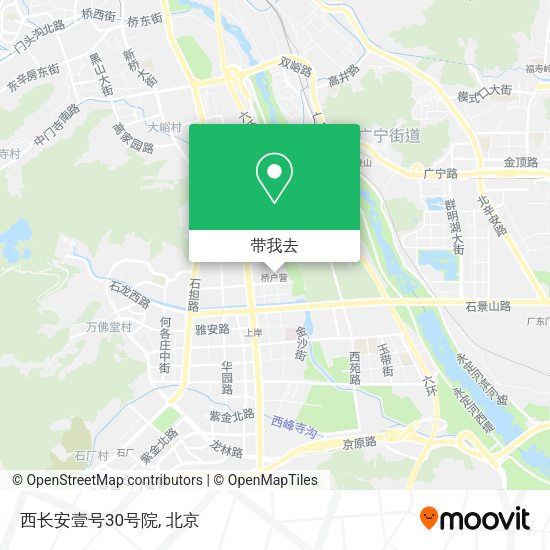 西长安壹号30号院地图