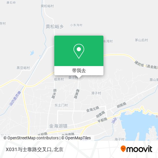 X031与士靠路交叉口地图