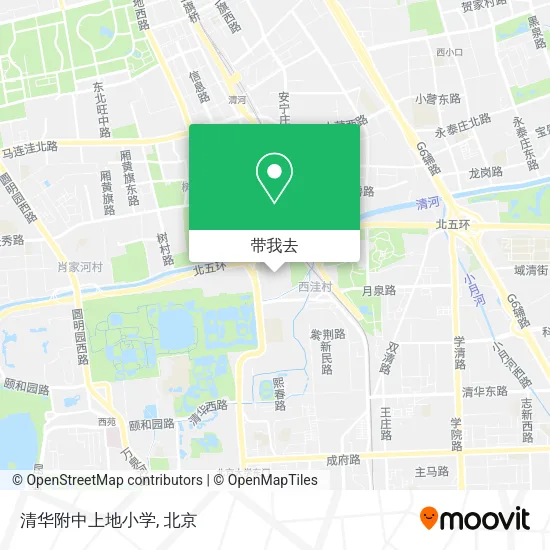 清华附中上地小学地图