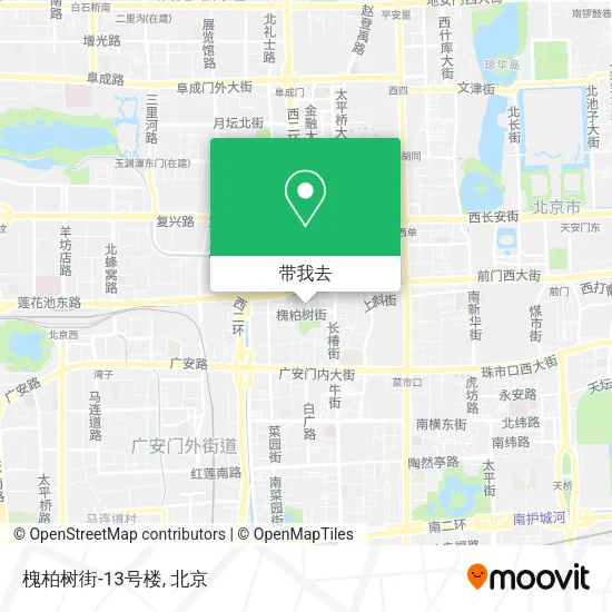 槐柏树街-13号楼地图