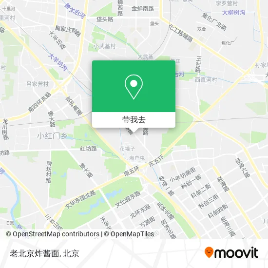 老北京炸酱面地图