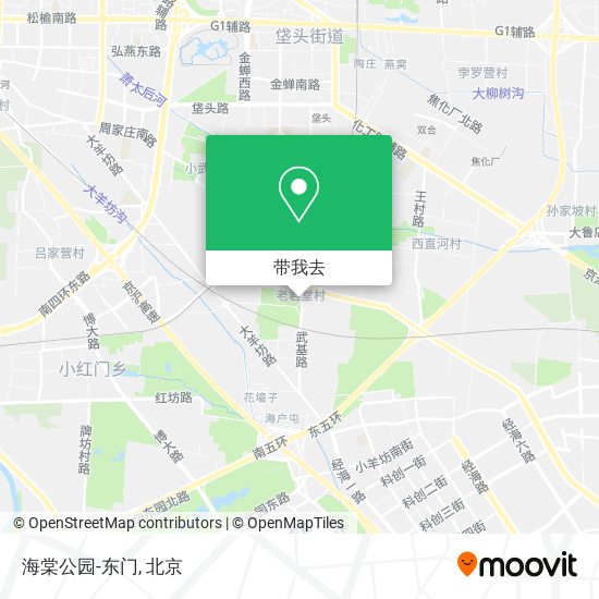 海棠公园-东门地图