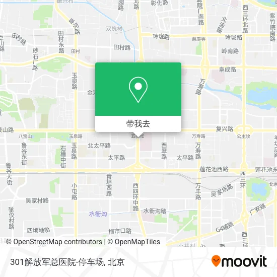 301解放军总医院-停车场地图