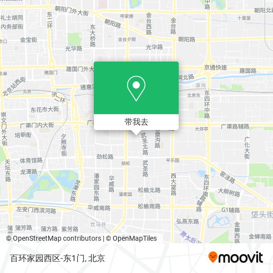 百环家园西区-东1门地图