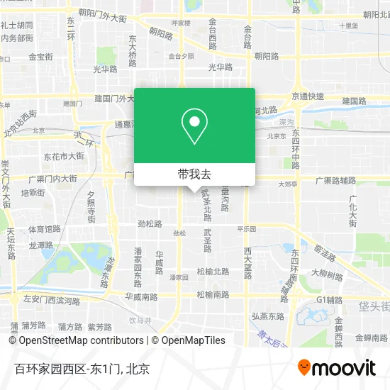 百环家园西区-东1门地图