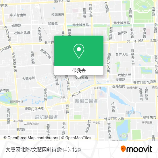 文慧园北路/文慧园斜街(路口)地图