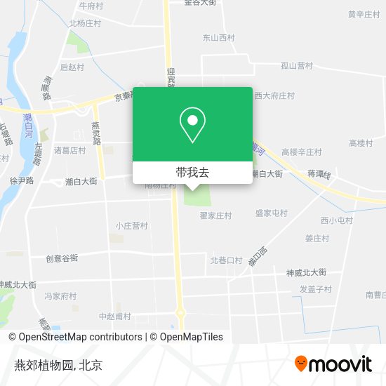 燕郊植物园地图