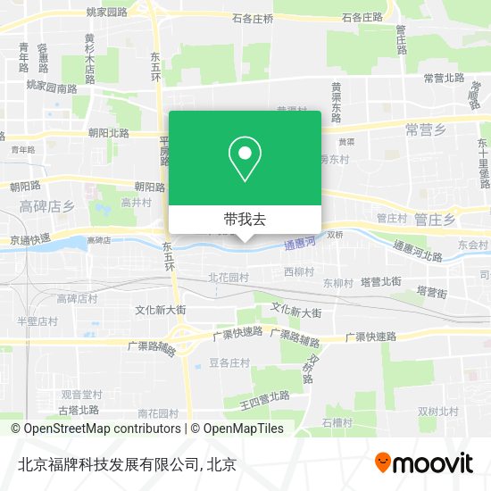 北京福牌科技发展有限公司地图