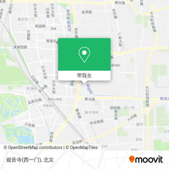 观音寺(西一门)地图