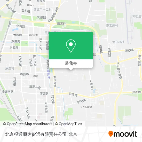 北京得通顺达货运有限责任公司地图