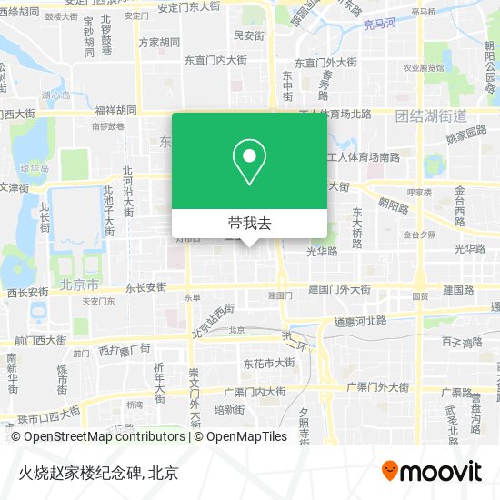 火烧赵家楼纪念碑地图