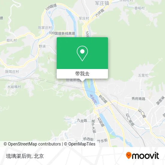 琉璃渠后街地图