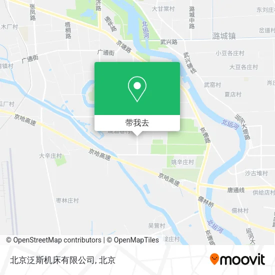 北京泛斯机床有限公司地图