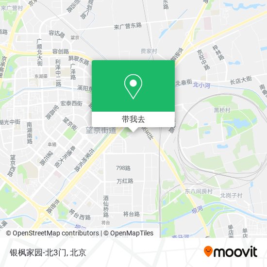 银枫家园-北3门地图